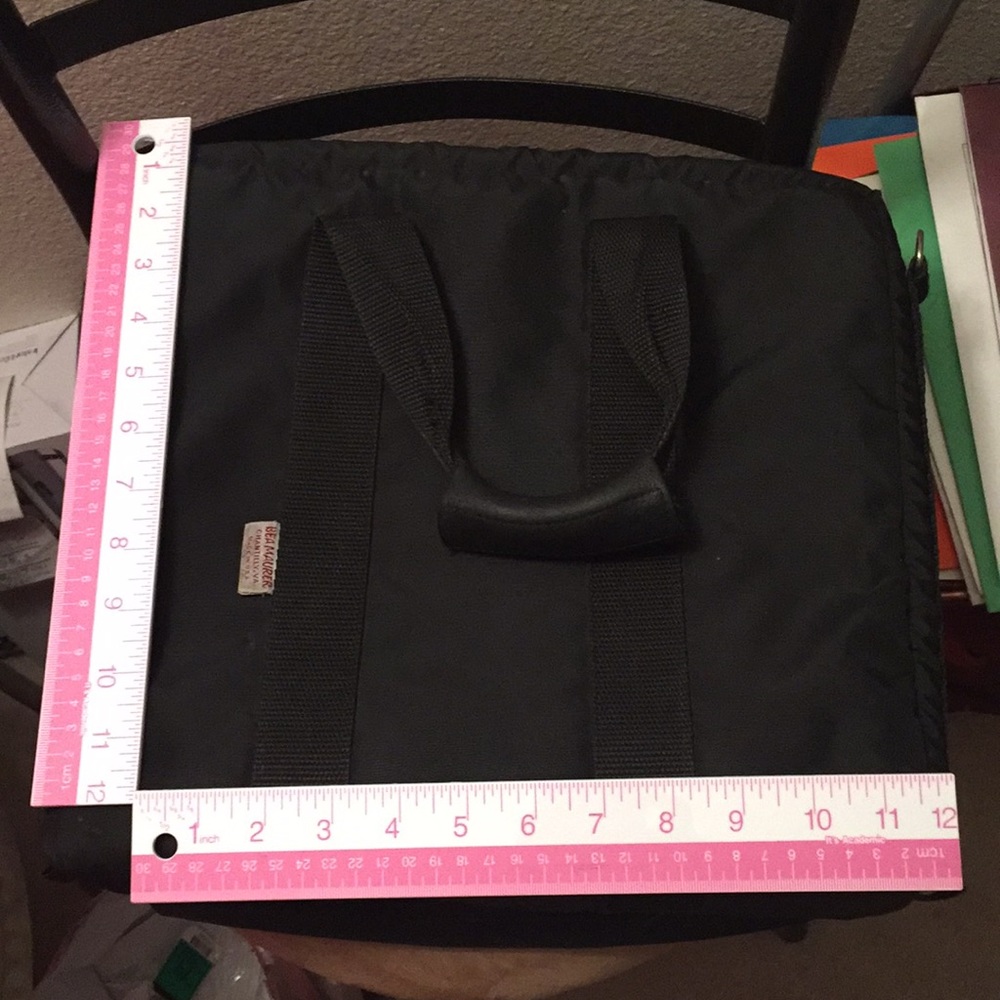 Bea Maurer Laptop bag used with long strap black EUC - Picture 4 of 4